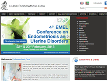 Tablet Screenshot of endometriosisuae.com
